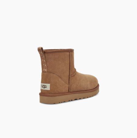 UGG Classic Mini Swirl - Boots Dame - Brune (NO-W922)